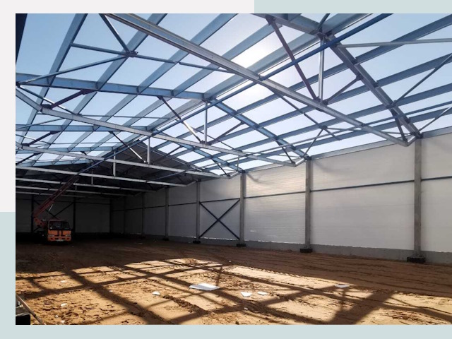 Строительство сенохранилищ в Донецке