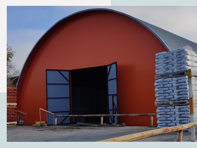 Полукруглые ангары по цене от 657 руб. в Донецк