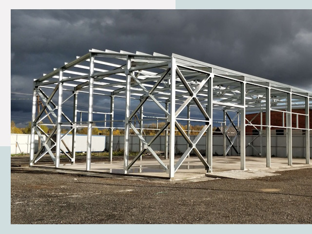 Двускатные ангары в Донецк от 657 руб. за квадрат