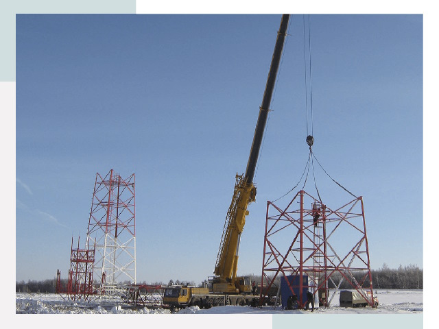 Монтаж вышек связи в Донецке