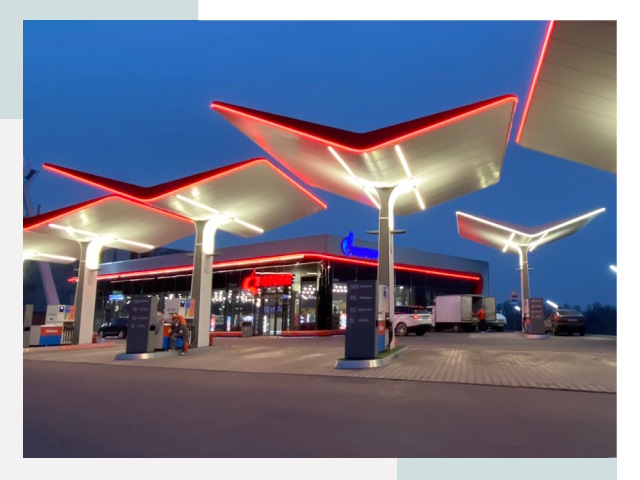 Навесы для АЗС в Донецке