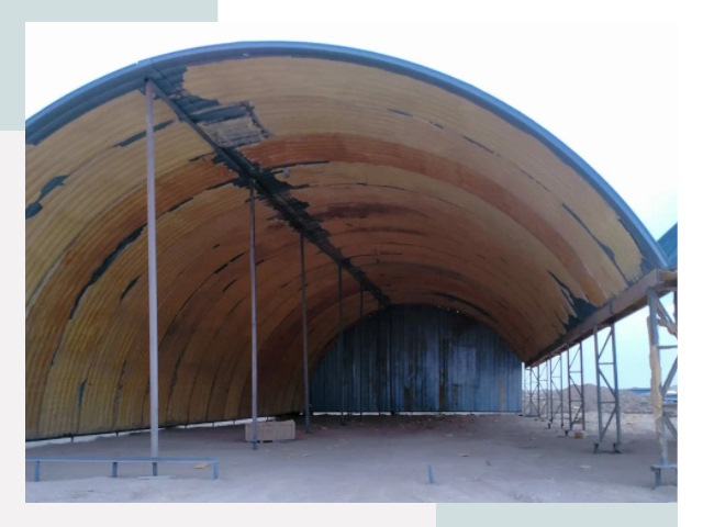 Реконструкция ангаров в Донецке